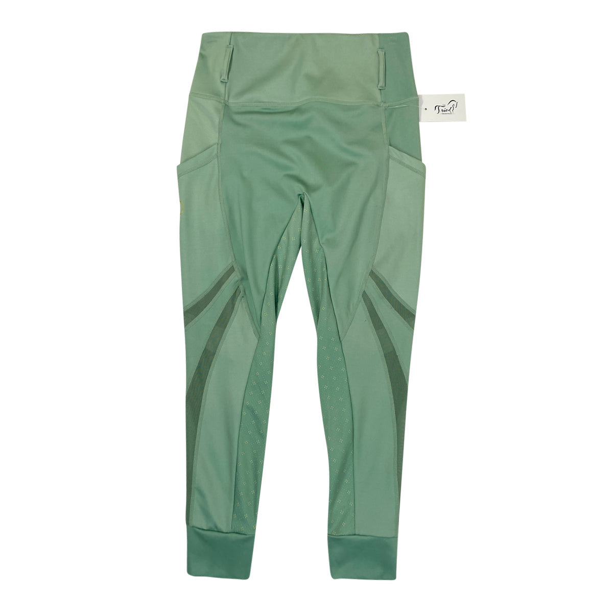 Sync Equestrian Full Seat Tights in Sea Green