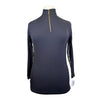 Tailored Sportsman 'Ice Fil' 1/4 Zip Long Sleeve Shirt in Black