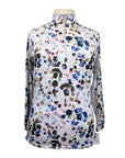 Kastel 1/4 Zip Long Sleeve Shirt in Seaside Abstract