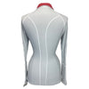 GhoDho 'Alia' Performance Shirt in Grey/Burgundy - Women's Large
