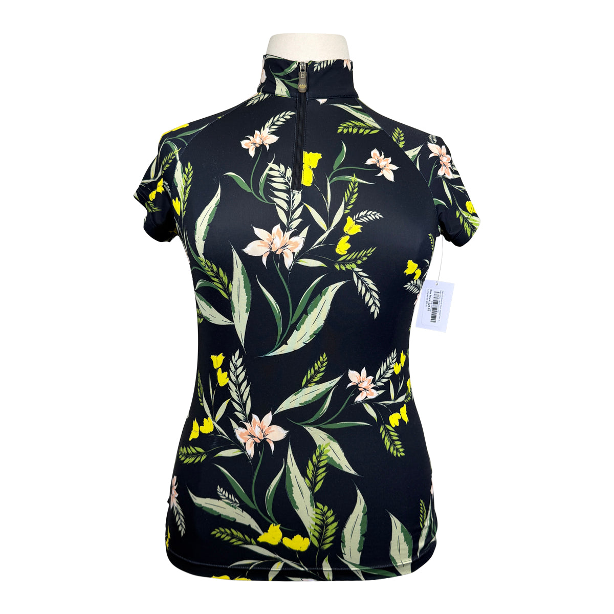 Kastel Signature Short Sleeve Shirt in Navy Lilies