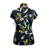 Kastel Signature Short Sleeve Shirt in Navy Lilies