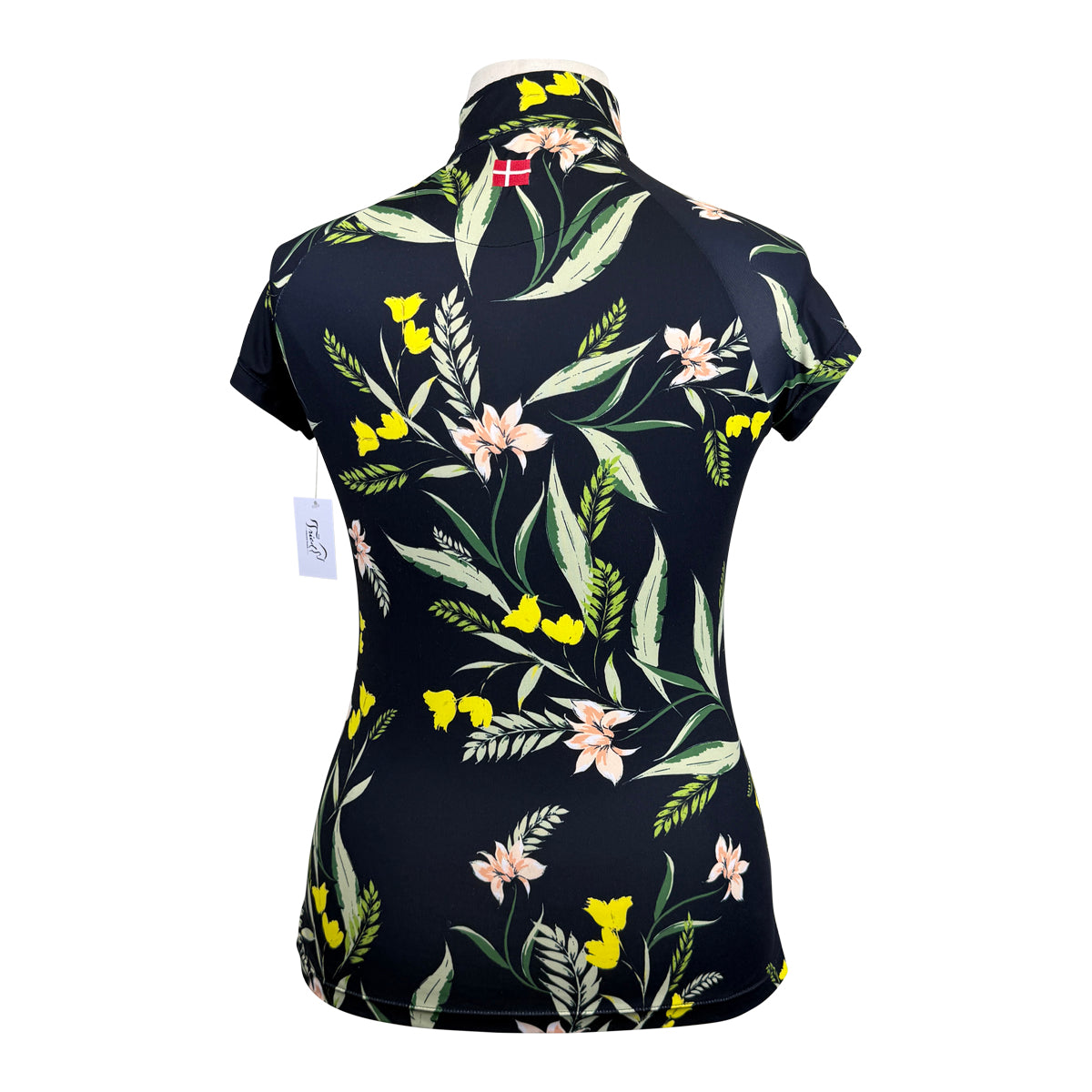 Kastel Signature Short Sleeve Shirt in Navy Lilies