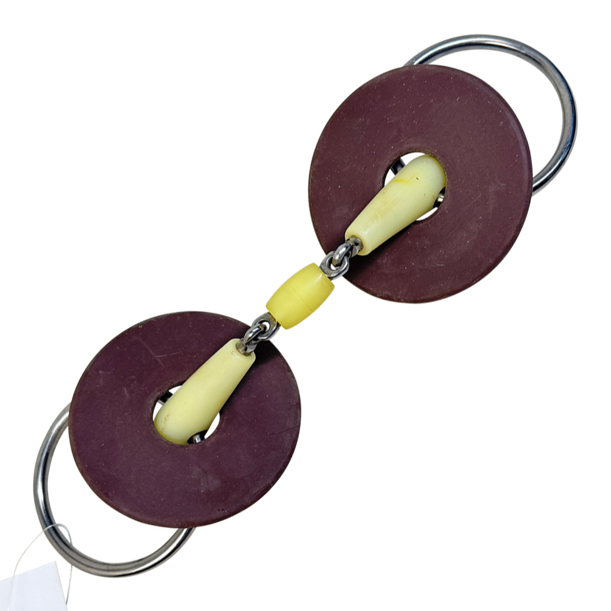 Happy Mouth Double Jointed Bit in Natural/Stainless Steel