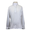 Romfh Chill Factor Long Sleeve Show Shirt in White/Rainbow Horses