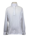 Romfh Chill Factor Long Sleeve Show Shirt in White/Rainbow Horses