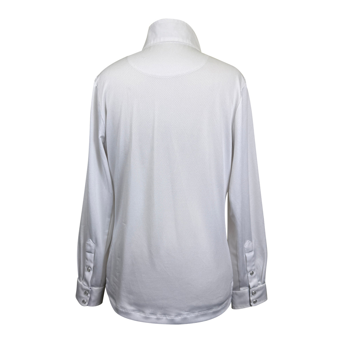 Romfh Chill Factor Long Sleeve Show Shirt in White/Rainbow Horses