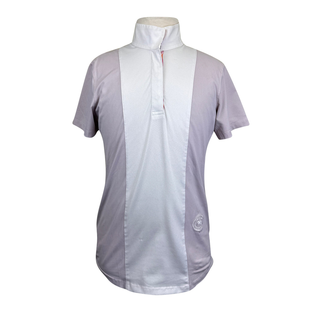 Essex Classics "Luna" Performance Short Sleeve Show Shirt in Soft Pink/White