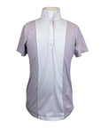 Essex Classics "Luna" Performance Short Sleeve Show Shirt in Soft Pink/White