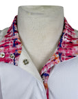 Essex Classics "Luna" Performance Short Sleeve Show Shirt in Soft Pink/White