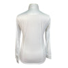 Essex Classics L/S Talent Yarn Show Shirt in White/Green Tack