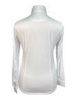 Essex Classics L/S Talent Yarn Show Shirt in White/Green Tack