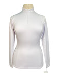 TKEQ 'Quinn' Zip Competition Shirt in White