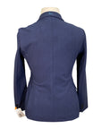 Back of RJ Classics 'Monterey' Orange Label Show Coat in Navy Herringbone - Women's 10R