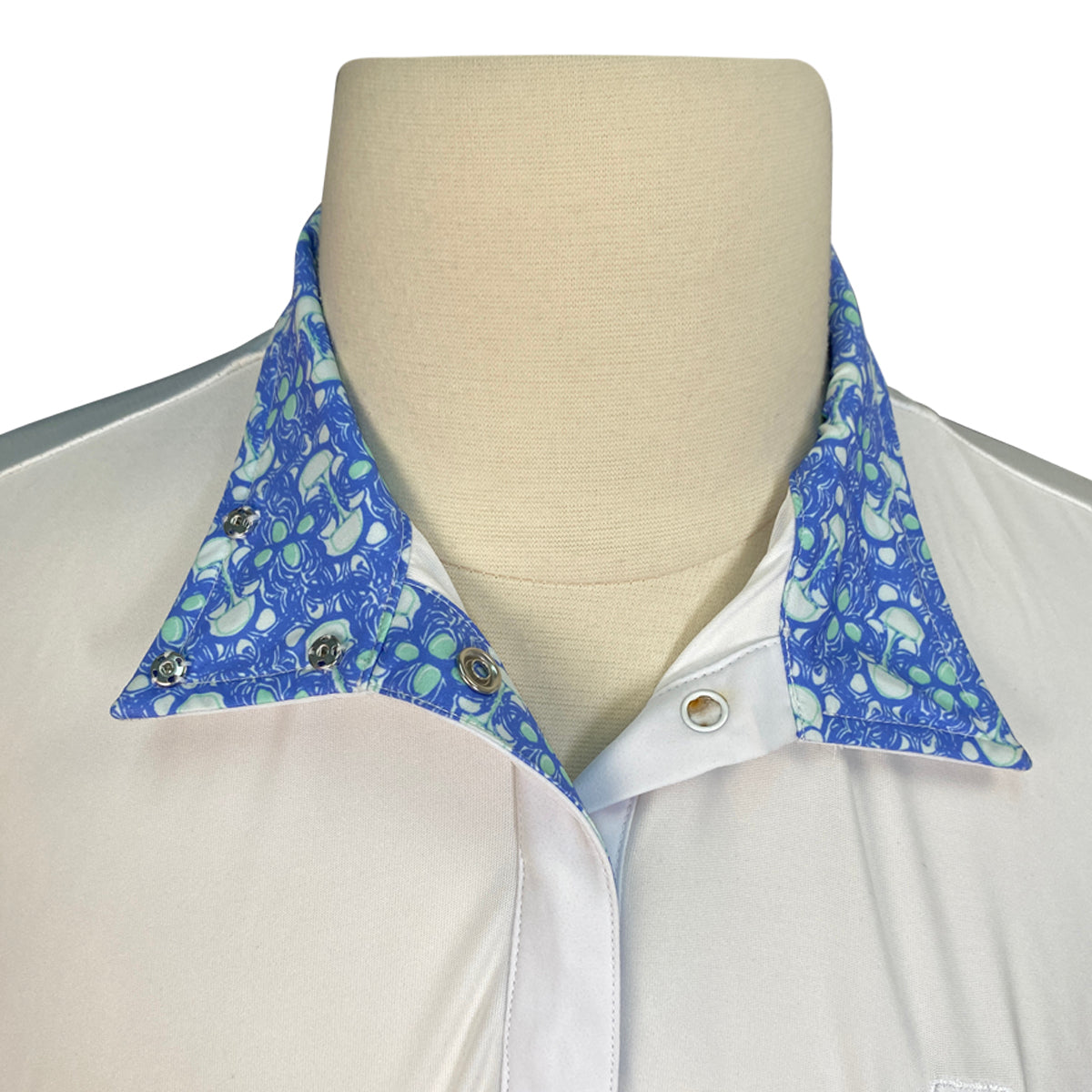 Romfh 'Signature Bits' Show Shirt in White/Blue Bits 