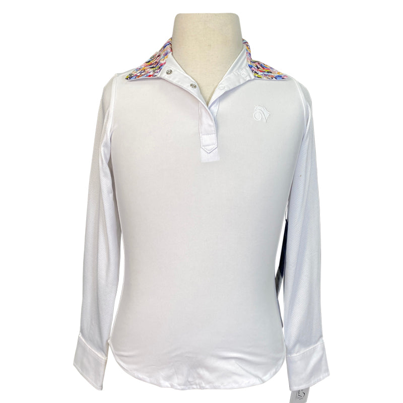 Ovation Elite Tech Show Shirt in White/ OMG Ponies