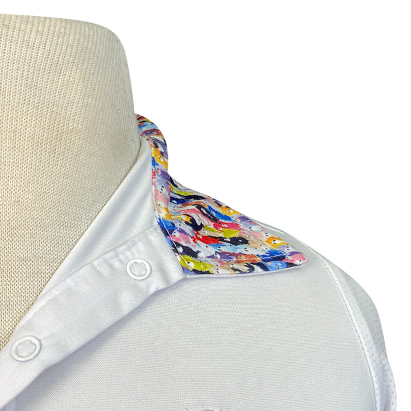 Ovation Elite Tech Show Shirt in White/ OMG Ponies