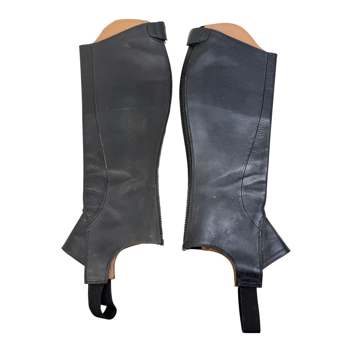 Dover Saddlery Perfect Profile Leather Half Chaps in Black