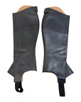 Dover Saddlery Perfect Profile Leather Half Chaps in Black