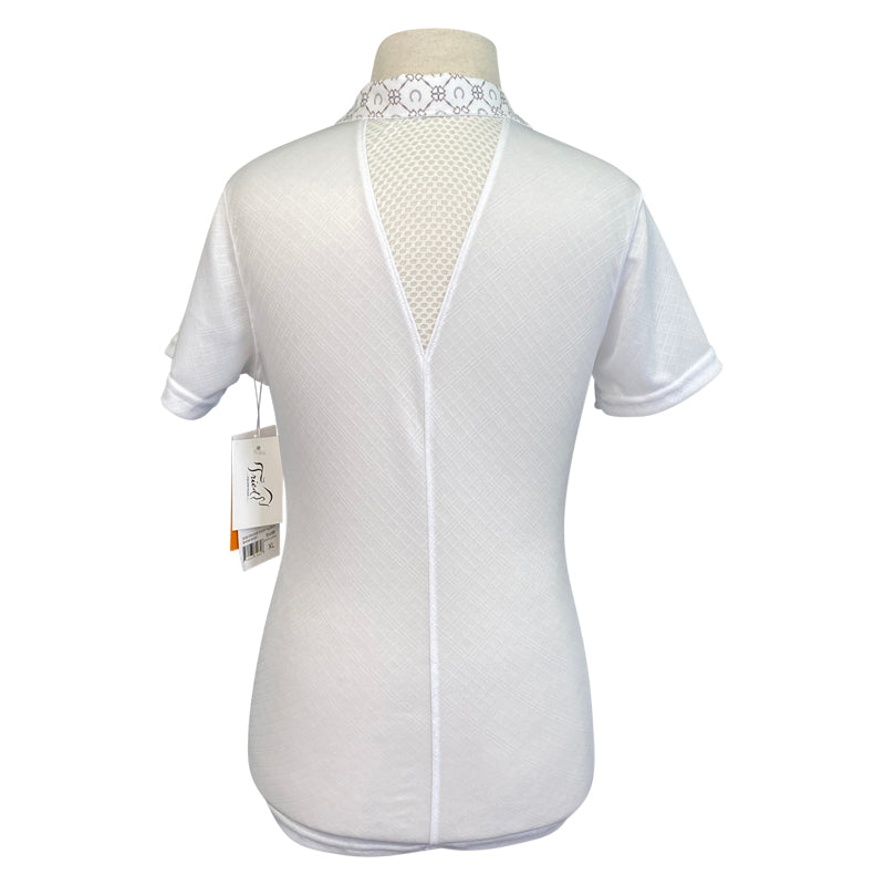 Kerrits 'Spectrum' Short Sleeve Show Shirt in White/Horseshoes
