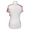 Ariat Pro Series Show Shirt in White with Mauve/Baby Blue Stripe