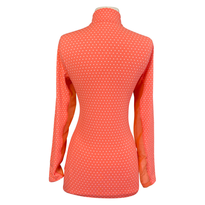 Dover Saddlery 'CoolBlast' Sunshirt in Salmon Polka Dots