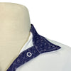 Ovation Long Sleeve Show Shirt in White/Purple Print