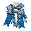 Ballerina Bows Show Bows in Blue Feathers