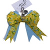 Ballerina Bows Charm Bow in Baby Blue Flowers - Single
