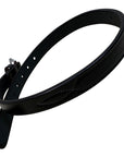 Tory Leather Fancy Stitched Belt in Black