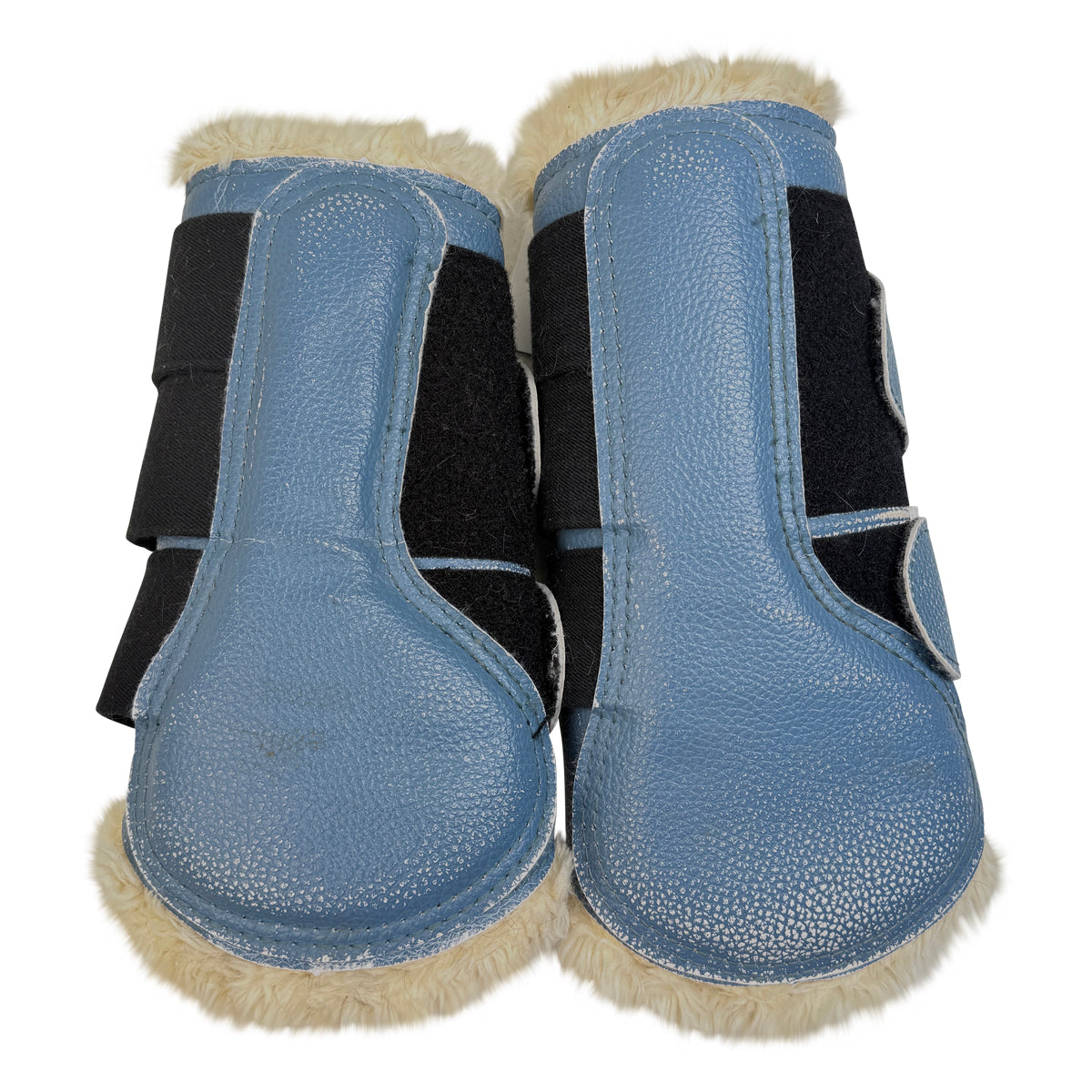 LeMieux Fleece Lined Brushing Boots in Ice Blue