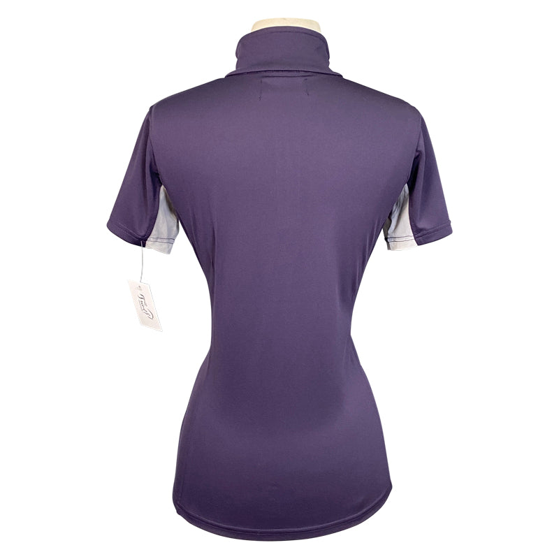 Horze 'Trista' Short Sleeve Sunshirt in Plum