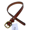 Green Hill Collection 'The 1" Halter' Belt in Cognac  - Women's XXS/XS