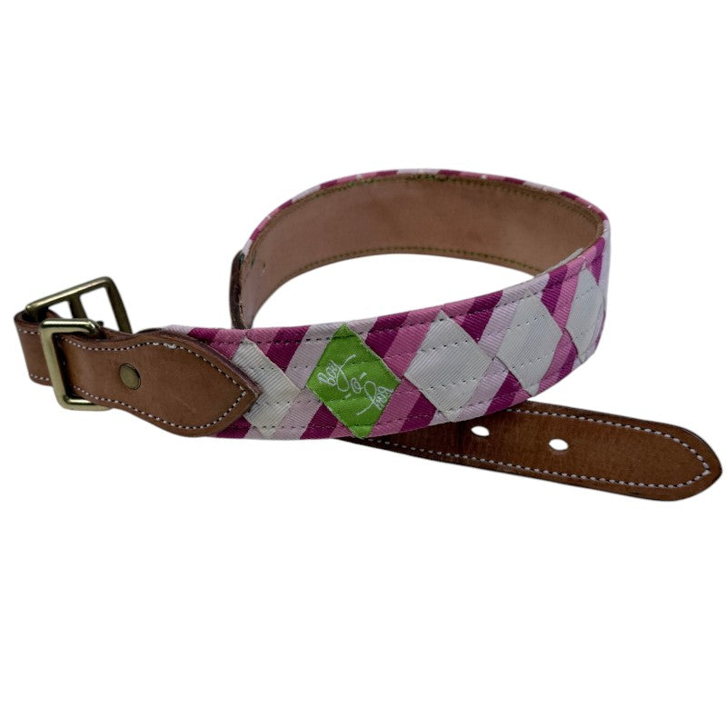 Boy-O-Boy Bridleworks Stirrup Buckle Belt in Pink