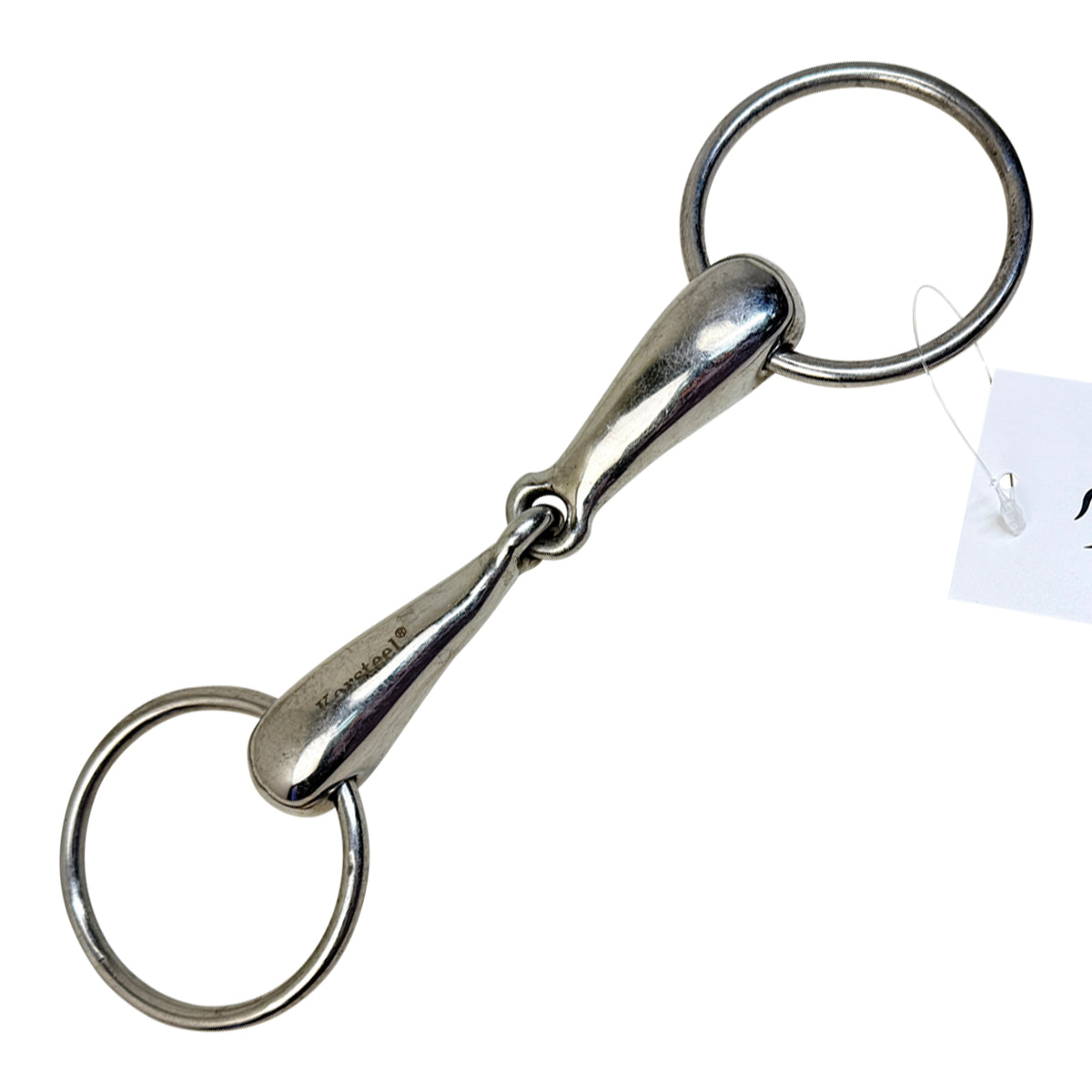 Korsteel Loose Ring Hollow Mouth Single Joint Snaffle Bit in Stainless Steel 