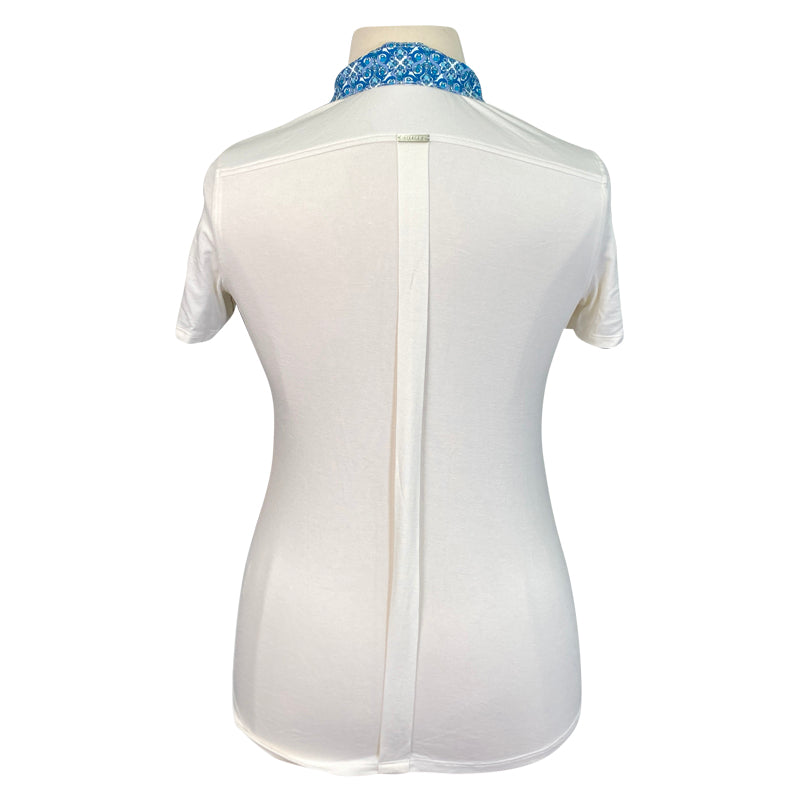 Chestnut Bay 'Liberty' Short Sleeve Show Shirt in Eggshell - Women's Large