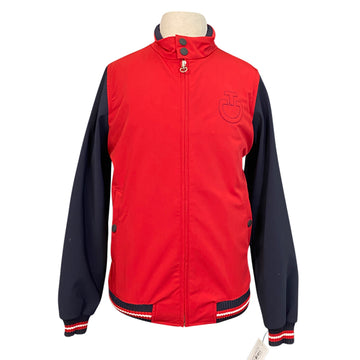 Cavalleria Toscana Varsity Jacket in Red/Navy 
