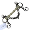 Happy Mouth Shaped Mullen Mouth Pelham Bit in Stainless Steel/Rubber - 5.5"