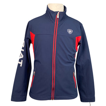 Ariat Team Softshell Jacket in Navy/Red