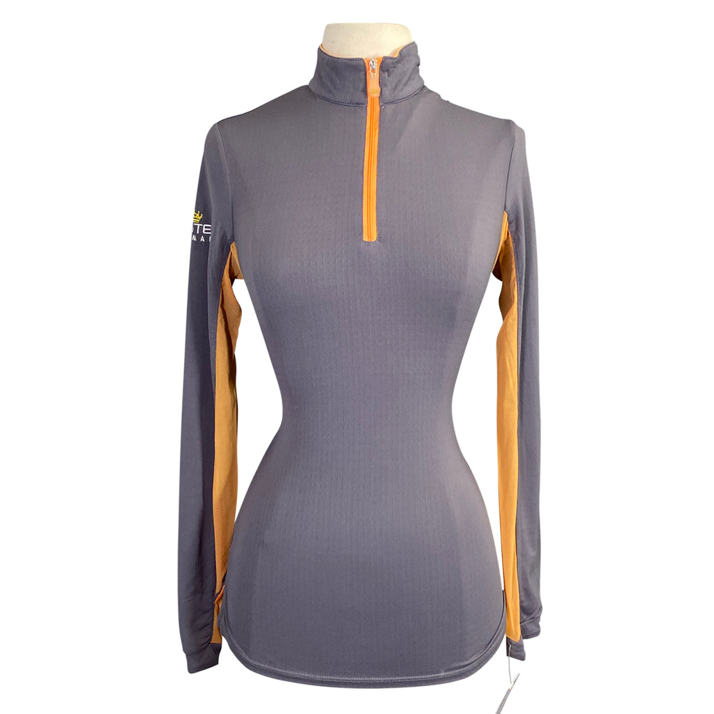Kastel 'Charlotte' Sun Shirt in Grey/Orange - Women's XS