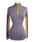Kastel 'Charlotte' Sun Shirt in Grey/Orange - Women's XS