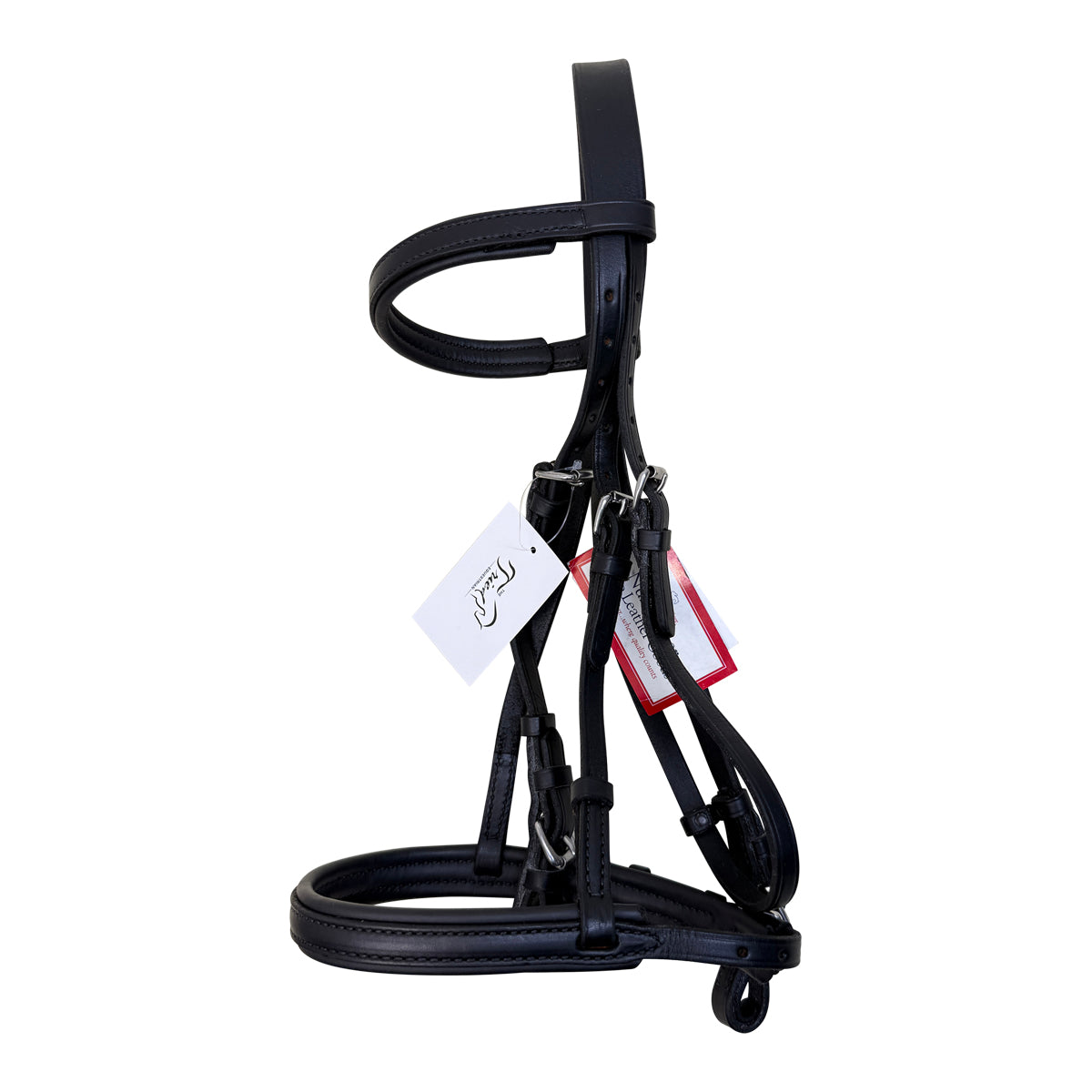 Nunn Finer Bridle w/ Rubber Reins in Black