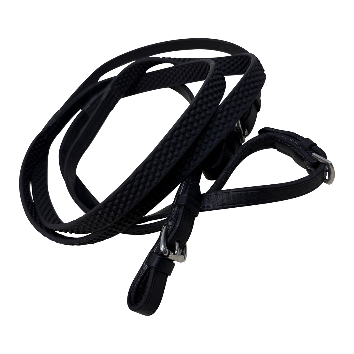 Nunn Finer Bridle w/ Rubber Reins in Black