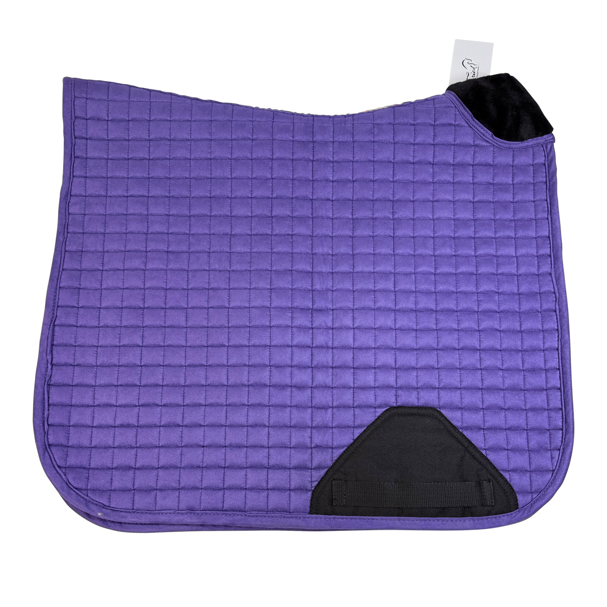 Schneiders Suede Dressage Saddle Pad W/ Fleece in Purple