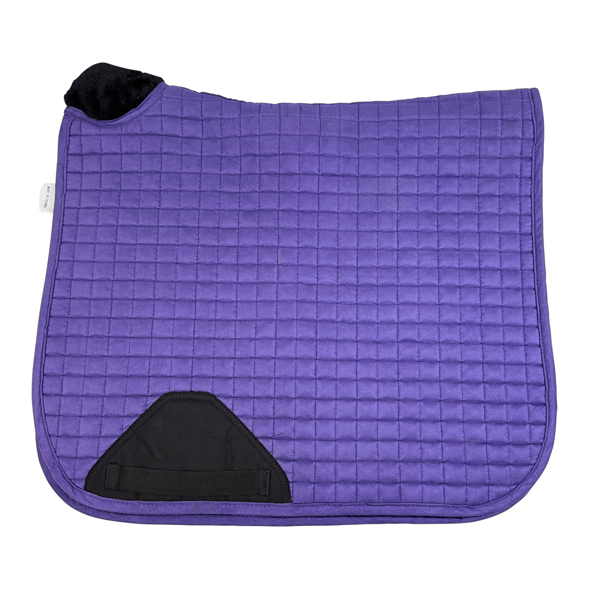 Schneiders Suede Dressage Saddle Pad W/ Fleece in Purple