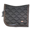 Equestrian Stockholm Dressage Saddle Pad in Grey/Rose Gold - Full