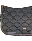 Equestrian Stockholm Dressage Saddle Pad in Grey/Rose Gold - Full