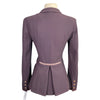 Samshield 'Victorine' Crystal Fabric Competition Jacket in Aubergine/Rose Gold - Women's FR 34 (US 4)