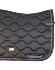 Equestrian Stockholm Dressage Saddle Pad in Grey/Rose Gold - Full