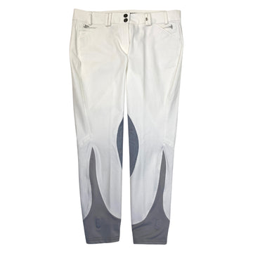 Tredstep Solo Knee Patch Breeches in White